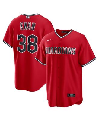 Nike - Men's Steven Kwan Red Cleveland Guardians Alternate Replica 2.0 Player Jersey