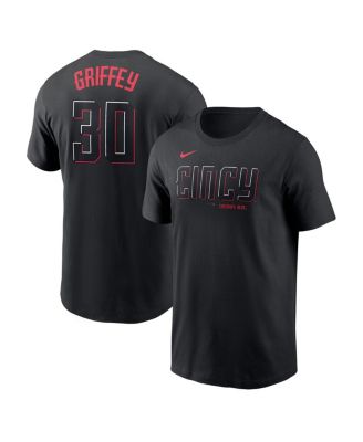 Nike - Men's Ken Griffey Jr.&nbsp;Black Cincinnati Reds City Connect Fuse Name Number T-Shirt