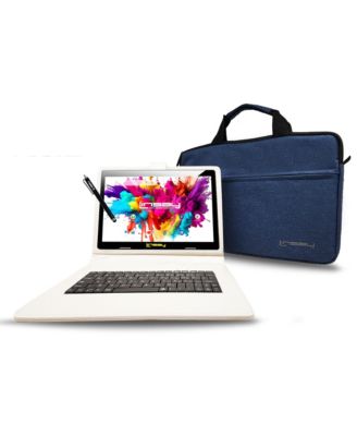 LINSAY - 10.1" 1280 x 800 IPS Screen Quad Core 2GB Ram Tablet 32GB Android 10 with USA Style Leather Case