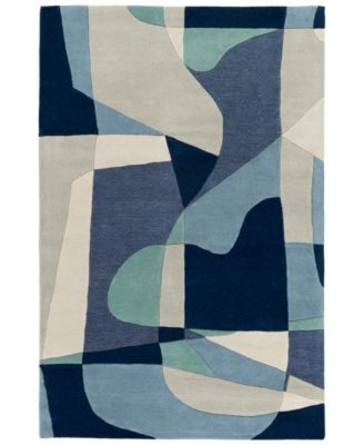 Livabliss - Forum FM-7195 Teal 4' x 6' Area Rug