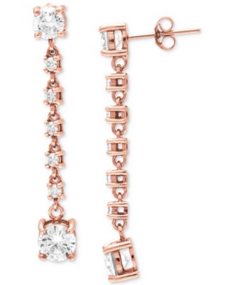 Giani Bernini - Cubic Zirconia Linear Drop Earrings