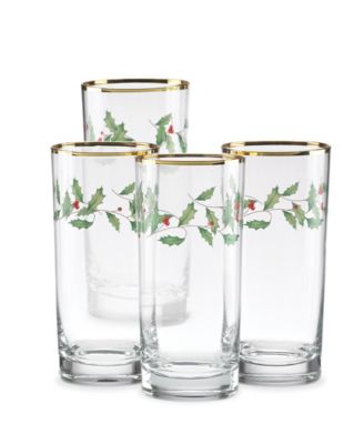Lenox - Holiday 4-piece Highball Glass Set