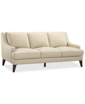 Furniture - 83" Modern Leather Sofa