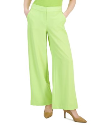 Tahari ASL - Women's Mid-Rise Wide-Leg Career Pants