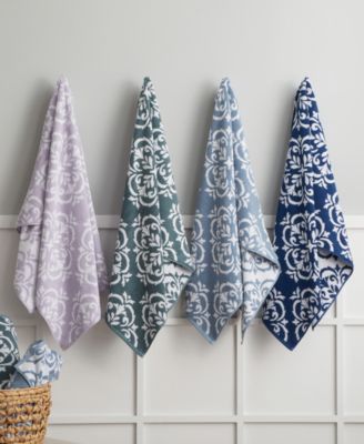 Martha Stewart Collection - Cotton Jacquard 2-Pc. Bath Towel Set