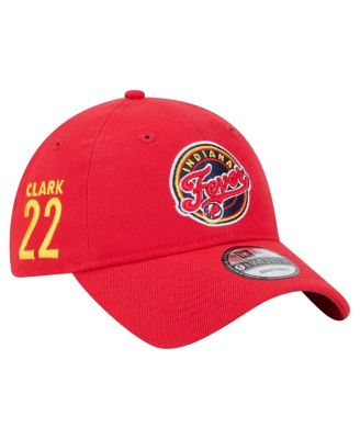 New Era - Men's Caitlin Clark Red Indiana Fever Name Number Sidepatch 9TWENTY Adjustable Hat