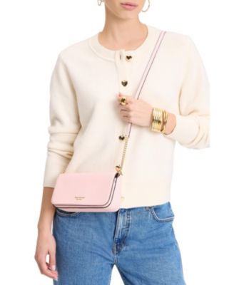 kate spade new york - Devin Saffiano Leather Flap Chain Wallet