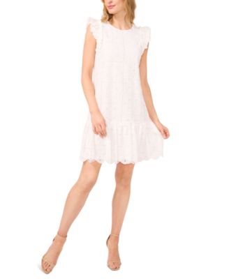 CeCe - Women's Ruffle-Sleeve Flounce Dress