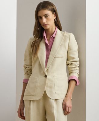 Lauren Ralph Lauren - Petite Linen-Blend Twill Blazer
