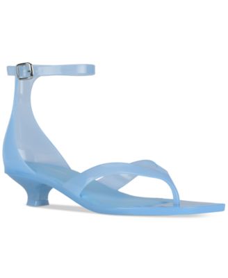 Jeffrey Campbell - Gummy Kitten-Heel Jelly Thong Sandals