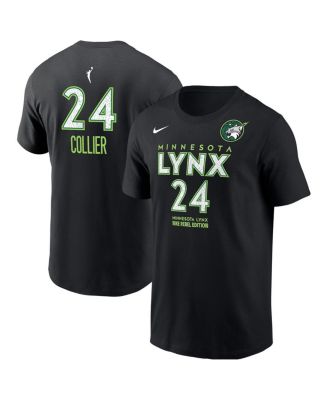 Nike - Men's Napheesa Collier&nbsp;Black Minnesota Lynx Rebel Edition Name Number T-Shirt