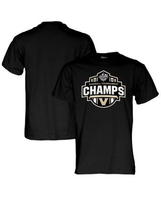 Blue 84 - Men's and Women's Black Vanderbilt Commodores 2025 SEC Baseball Conference Tournament s T-Shirt