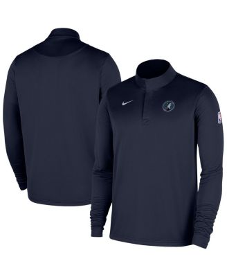 Nike - Men's Navy Minnesota Timberwolves 2025/26 Authentic Coaches Quarter-Zip Pullover Jacket