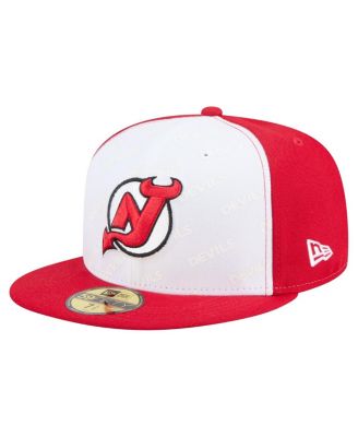 New Era - Men's White/Red New Jersey Devils Repeat Two-Tone 59FIFTY Fitted Hat