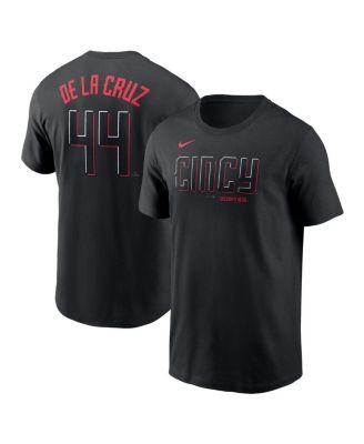 Nike - Men's Elly De La Cruz&nbsp;Black Cincinnati Reds City Connect Fuse Name Number T-Shirt