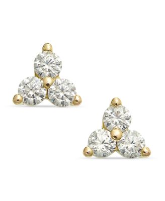 Lola Ade - 18k Gold-Plated Sterling Silver Cubic Zirconia Trinity Stud Earrings