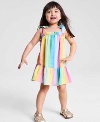 Epic Threads - Toddler Girls Striped Bow Dress