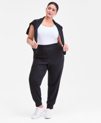 I.N.C. International Concepts - Plus Size Studded Jogger Pants