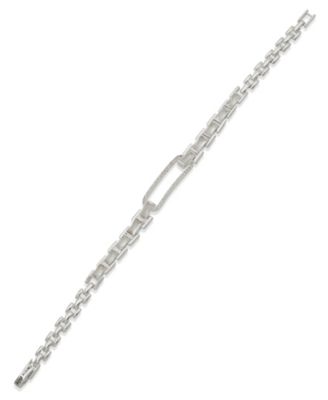 Anne Klein - Cubic Zirconia Linked Chain Stone Fold-Over Bracelet