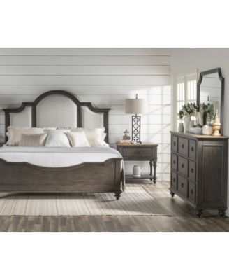 Furniture - Mandeville 3pc Bedroom Set (Upholstered Queen Bed + Dresser + 1-Drawer Nightstand)
