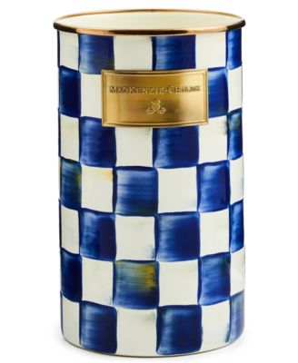 MacKenzie-Childs - Royal Check Enameled Steel Utensil Holder