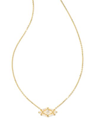 Kendra Scott - Gold-Tone Lindy Rae Elisa 17-2/5" Short Pendant Necklace