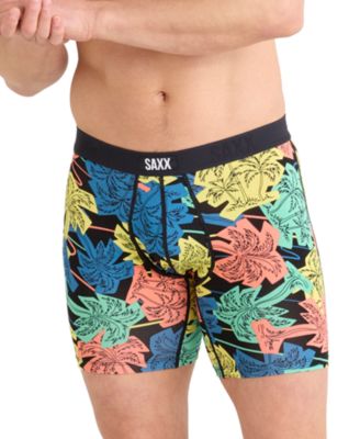 SAXX - Men's Vibe Xtra Slim-Fit Printed Boxer Briefs