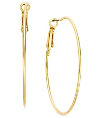 I.N.C. International Concepts - Gold Tone Medium Wire Hoop Earrings