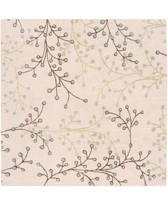 Livabliss - Athena ATH-5008 Taupe 6' Square Area Rug