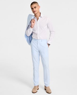Bar III - Men's Slim-Fit Flat-Front Suit Pants