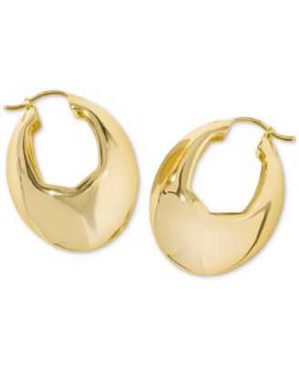 Kendra Scott - 14k Gold-Plated Oval Hoop Earrings