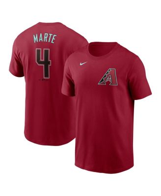 Nike - Men's Ketel Marte Red Arizona Diamondbacks Fuse Name Number T-Shirt