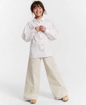 Epic Threads - Little & Big Girls Cotton Poplin Shirt
