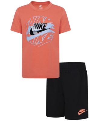 Nike - Little Boys "On The Move" Logo T-Shirt & Shorts Set