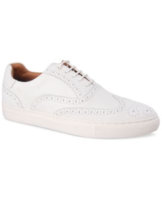 Bar III - Men's Baronn Leather Lace-Up Wingtip Sneakers