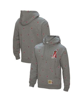 Mitchell & Ness - Men's Gray Los Angeles Angels Repeat Pullover Hoodie