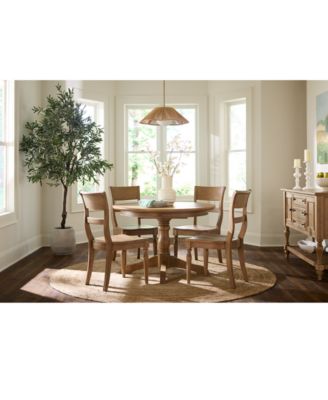 Furniture - Willowmere 5-Pc. Dining Set (Round Table & 4 Wood Chairs)
