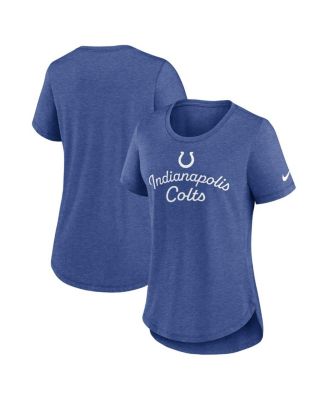Nike - Women's Royal Indianapolis Colts Script Tri-Blend T-Shirt